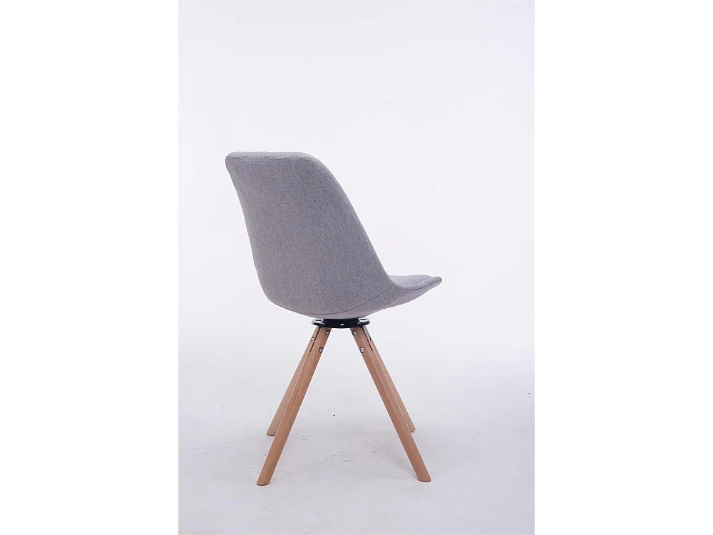 Chaise de conférence - Tissu & Bois - Gris - Troyes