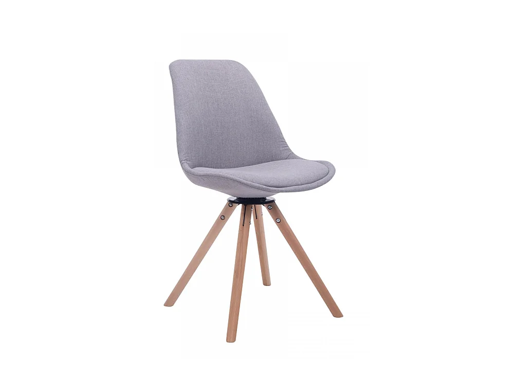 Chaise de conférence - Tissu & Bois - Gris - Troyes
