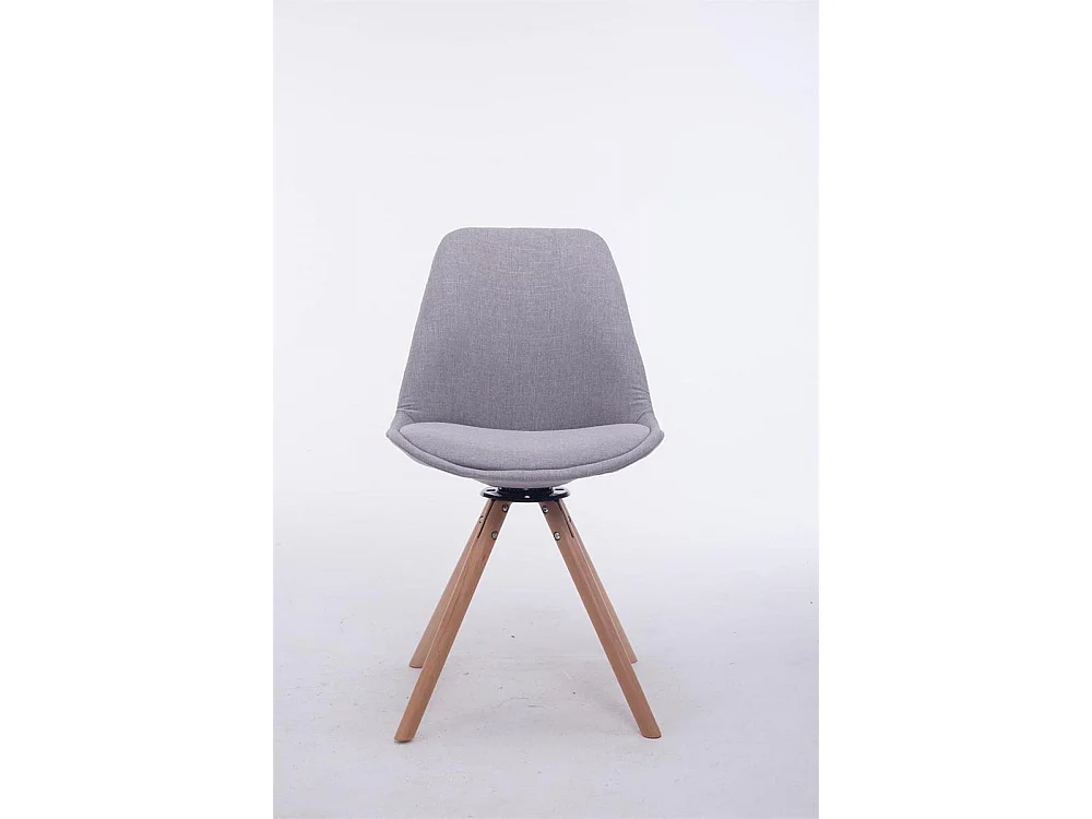 Chaise de conférence - Tissu & Bois - Gris - Troyes