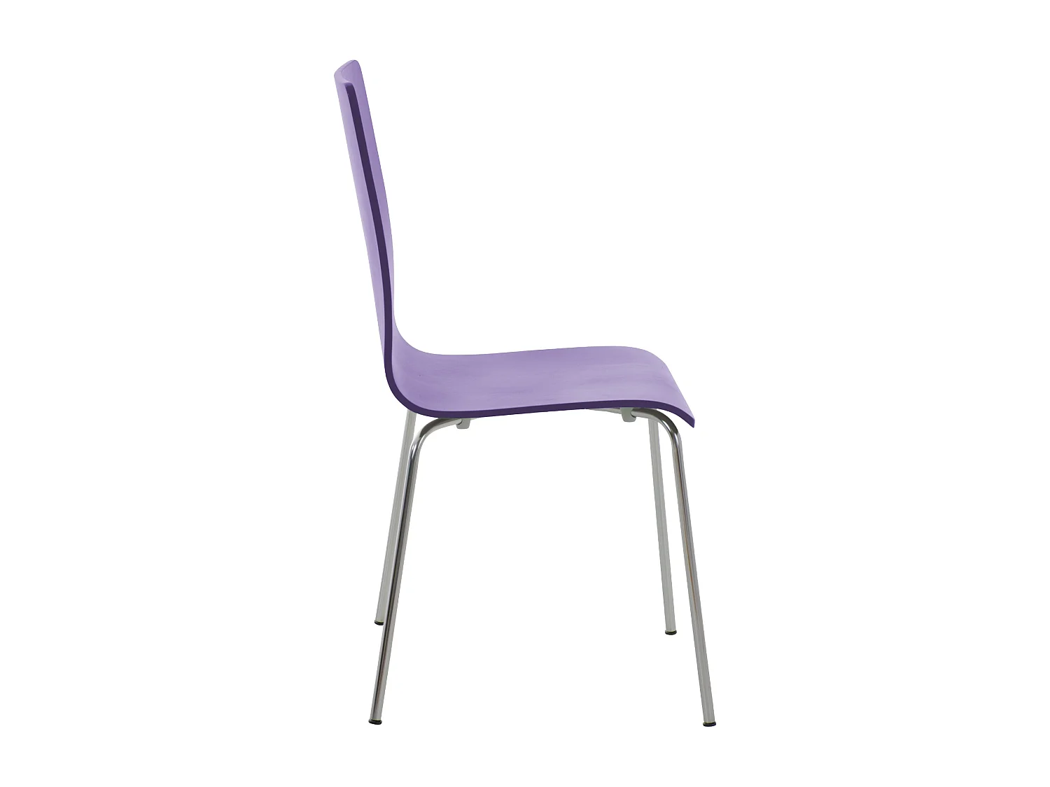 Lot de 4  Chaise de conférence - Bois & Antique - Violet - PEPE