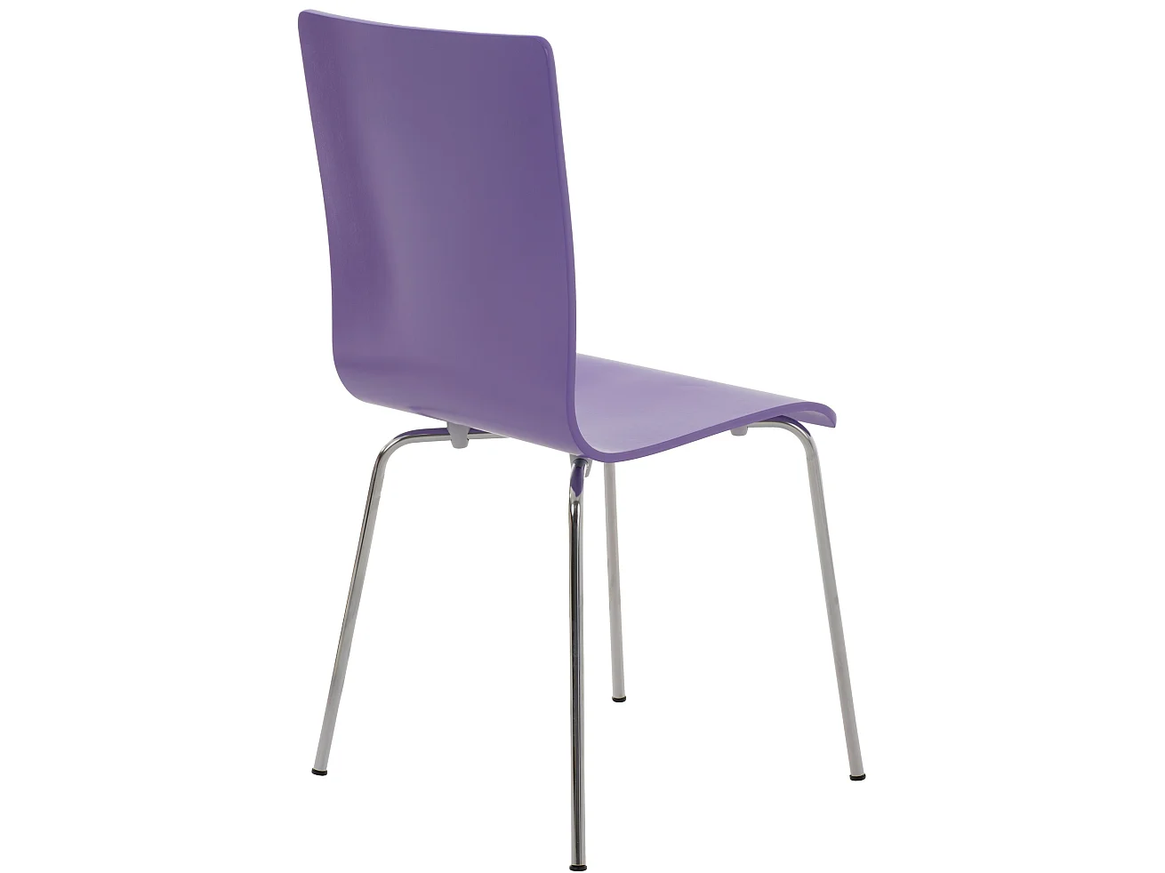 Lot de 4  Chaise de conférence - Bois & Nature - Violet - PEPE