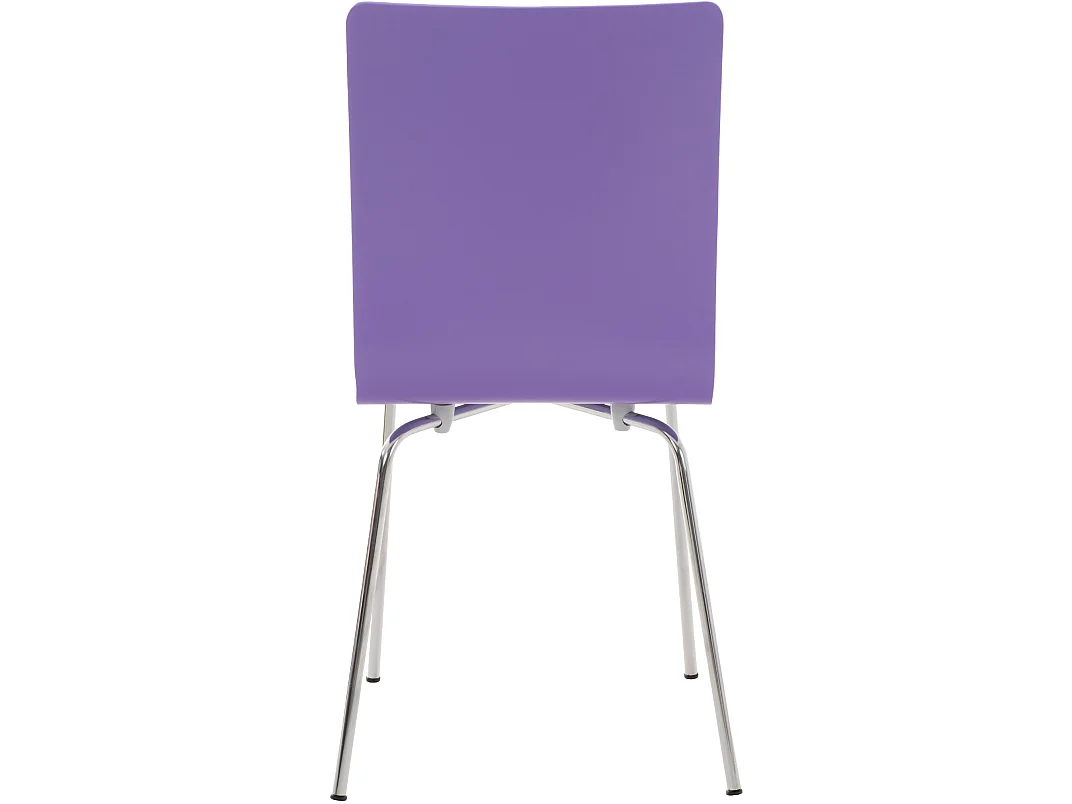 Lot de 4  Chaise de conférence - Bois & Nature - Violet - PEPE