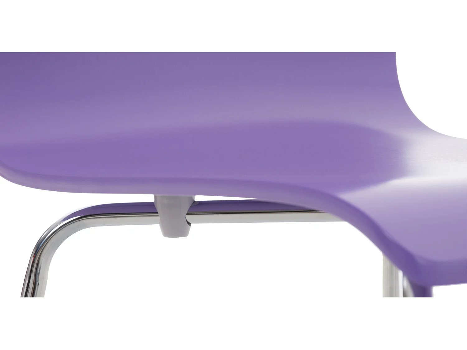 Lot de 4  Chaise de conférence - Bois & Nature - Violet - PEPE