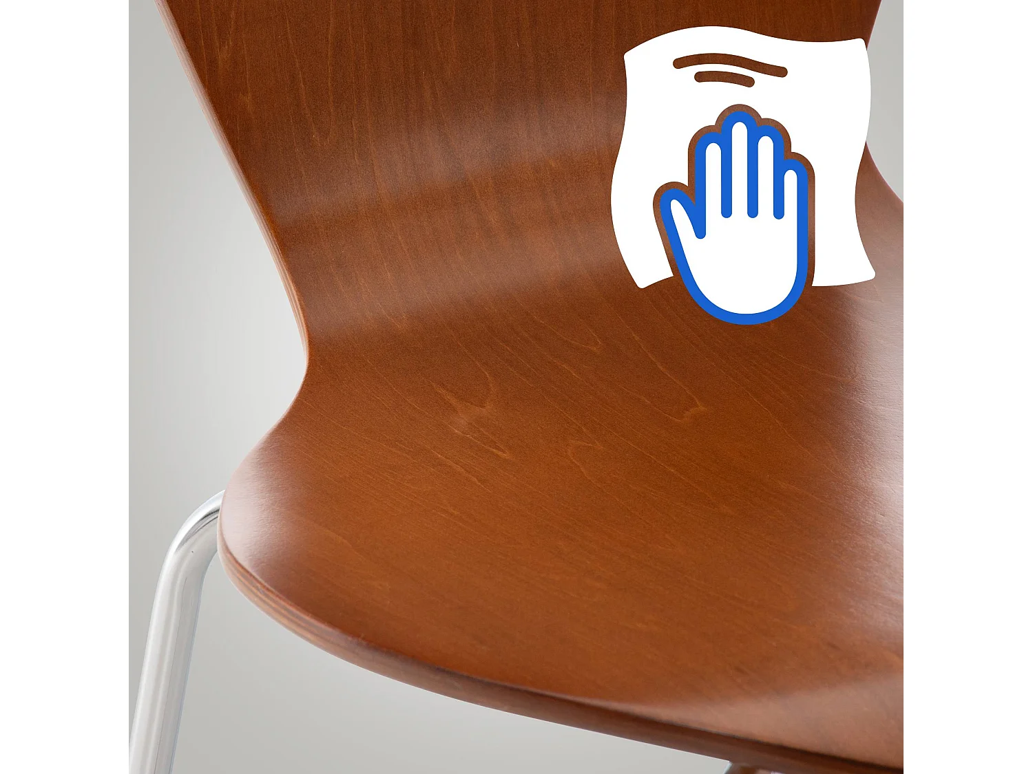 Chaise de conférence - Bois - Marron - Calisto