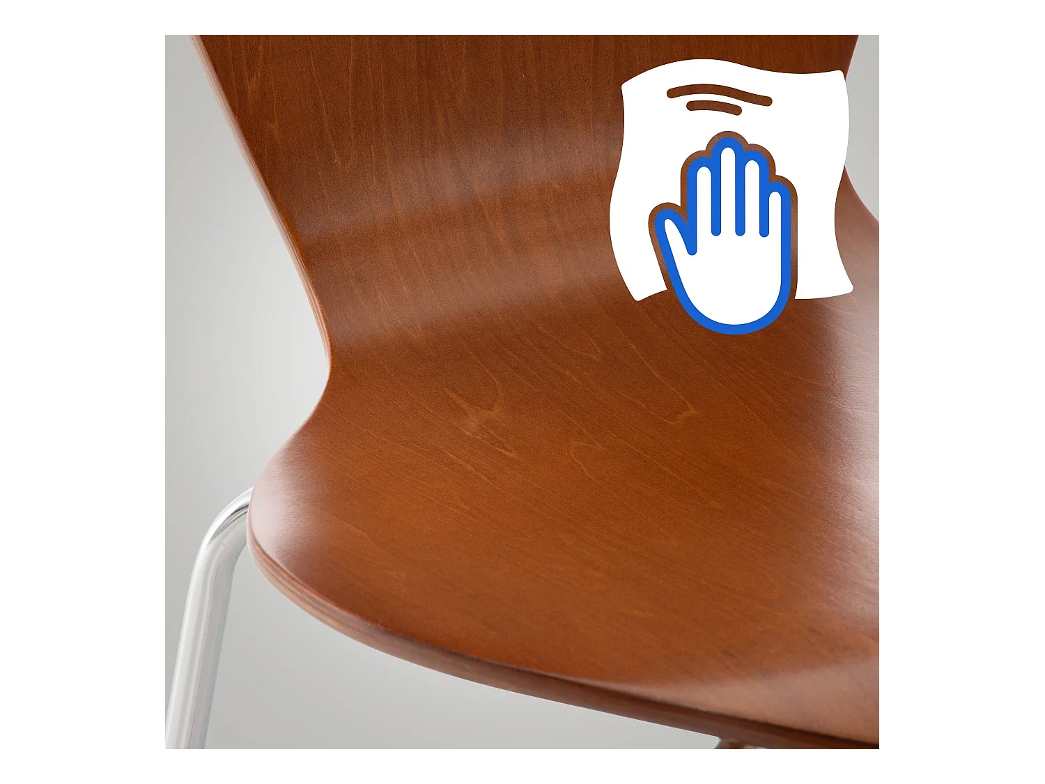 Chaise de conférence - Bois - Marron - Calisto