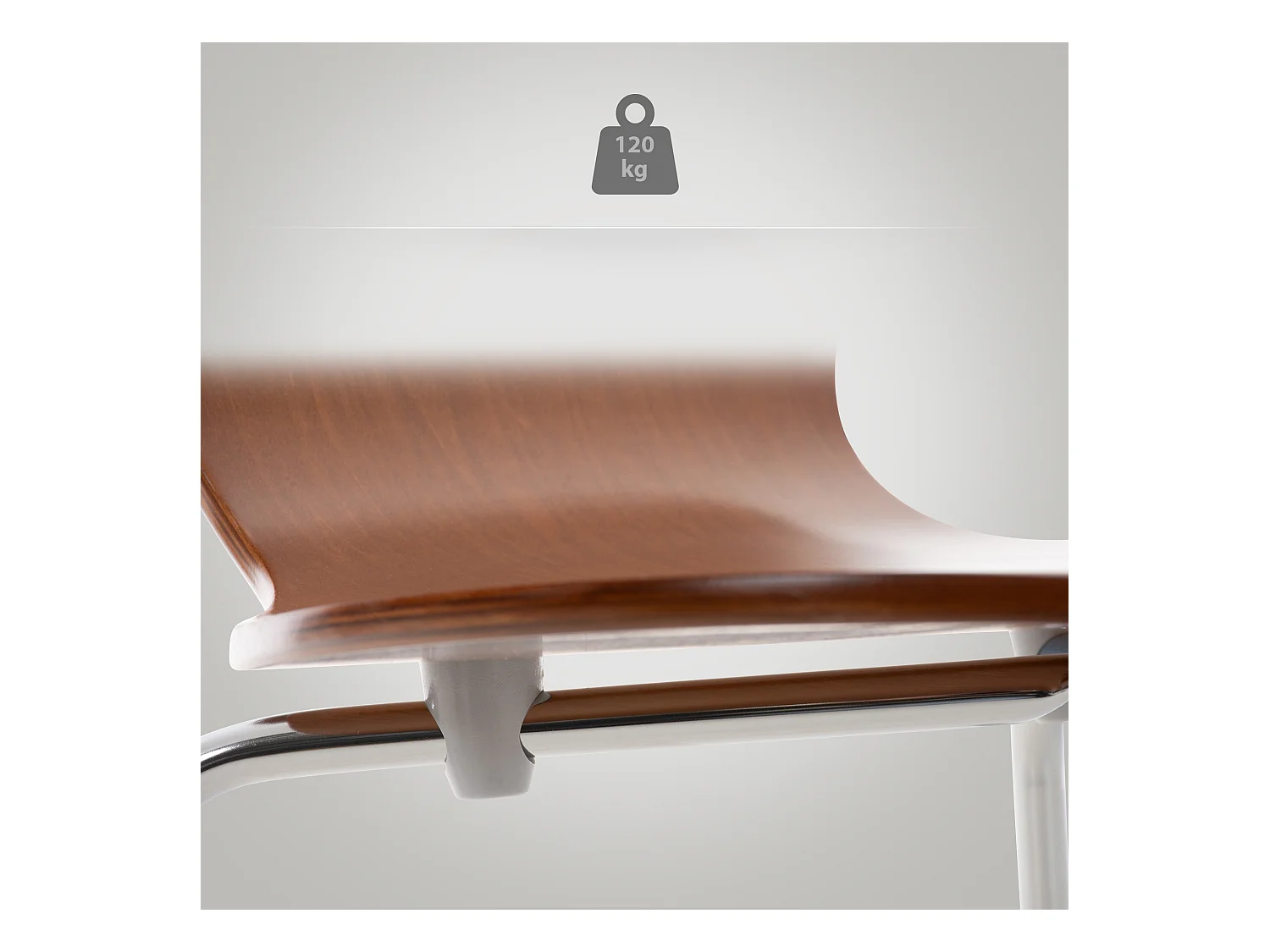 Chaise de conférence - Bois - Marron - Calisto