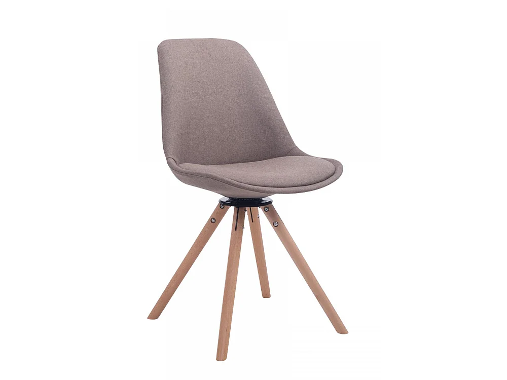 Conferentiestoelen - Stof & Hout - taupe - Troyes