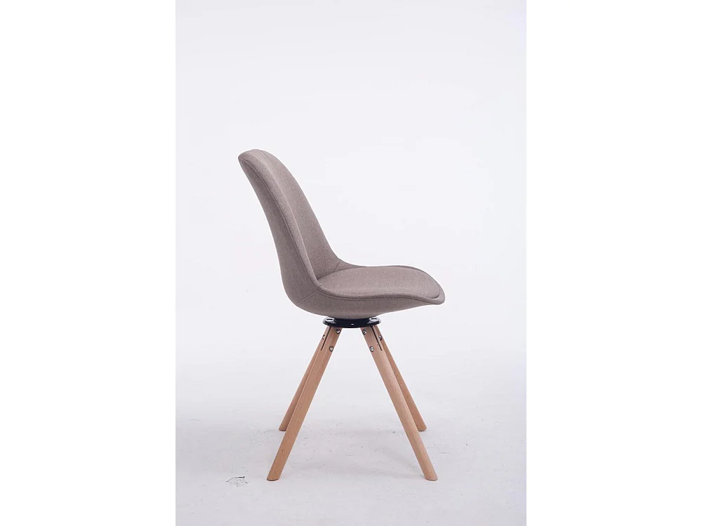 Conferentiestoelen - Stof & Hout - taupe - Troyes