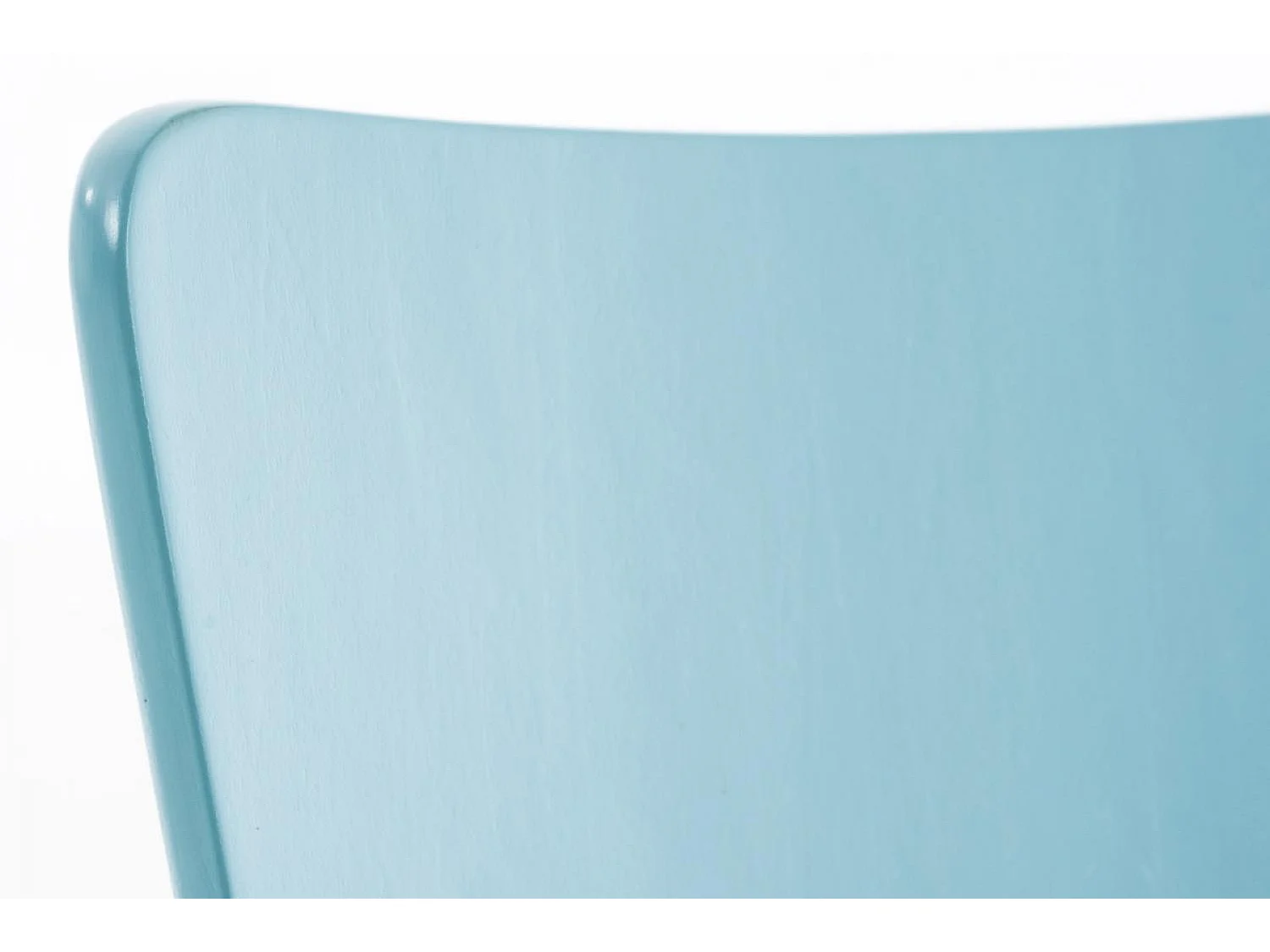 Lot de 8  Chaise de conférence - Bois & Métal chromé - Bleu clair - Aaron