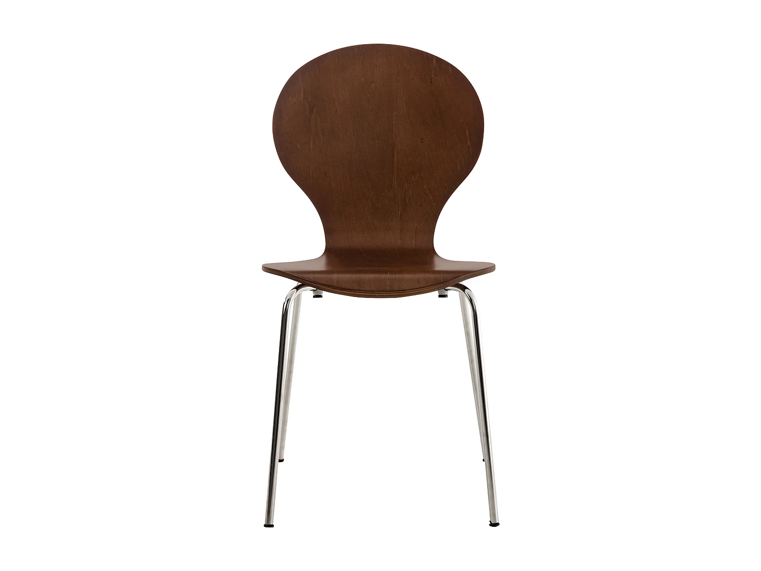 Set van 4  Conferentiestoelen - Hout - bruin - DIEGO