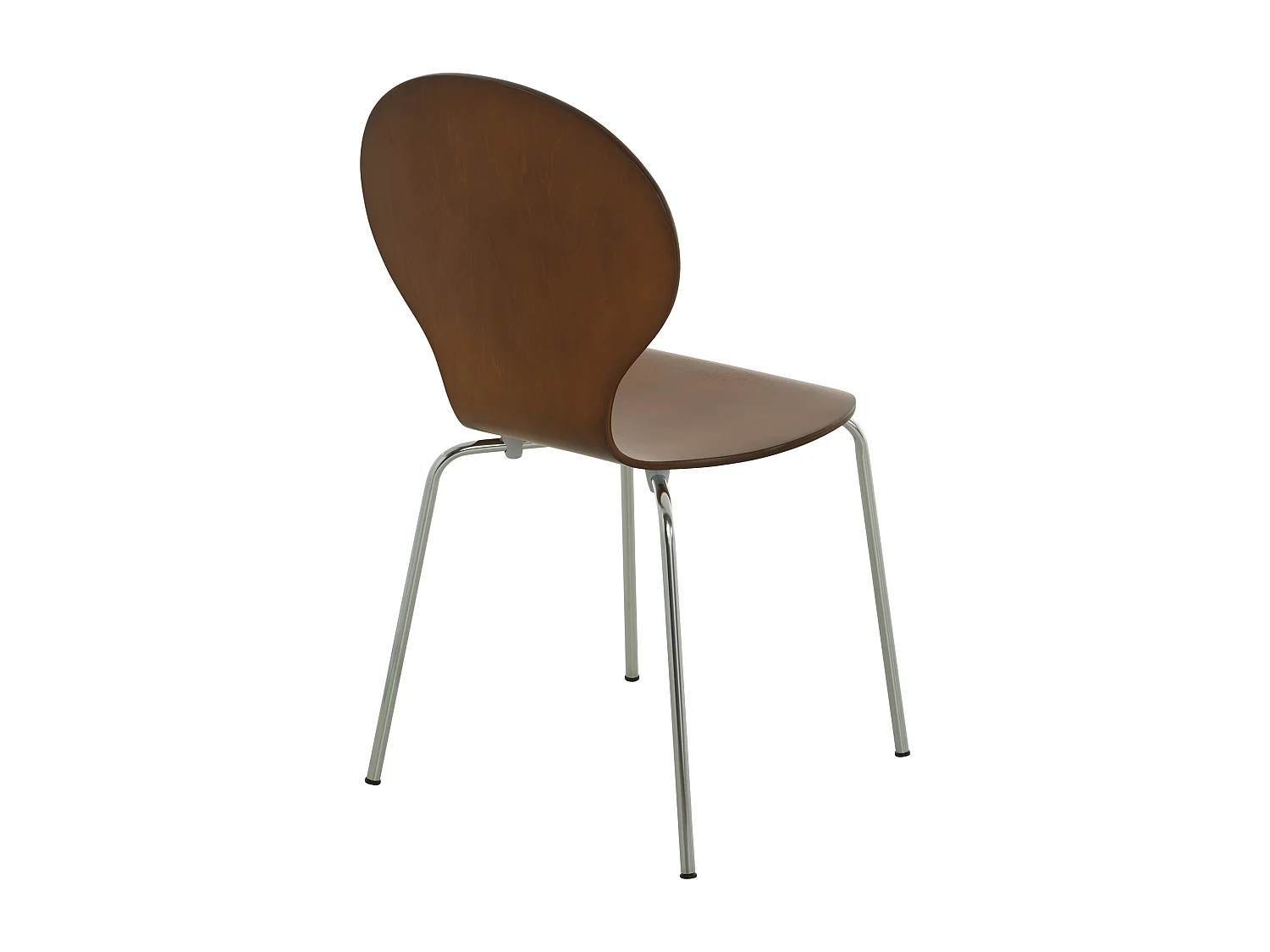 Set van 4  Conferentiestoelen - Hout - bruin - DIEGO