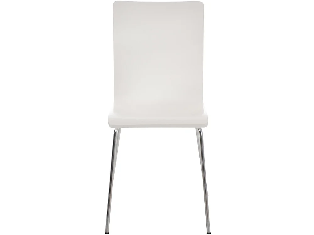 Lot de 4  Chaise de conférence - Bois & Nature - Blanc - PEPE