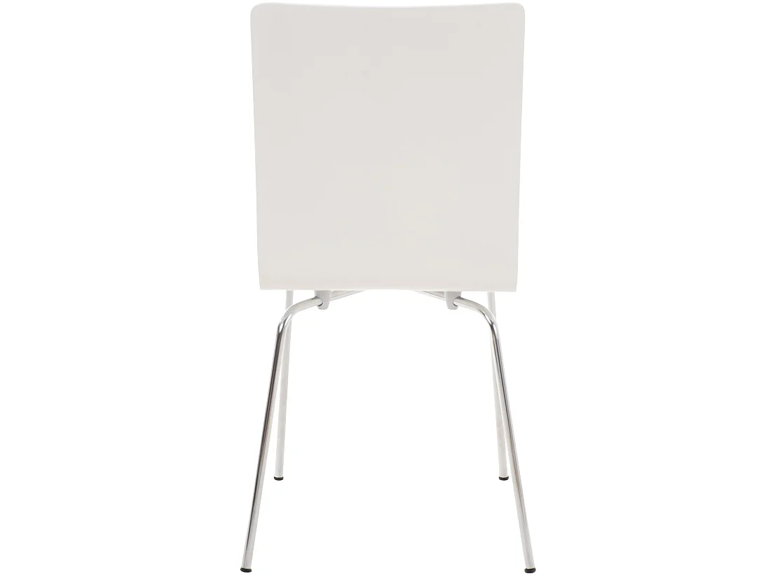 Lot de 4  Chaise de conférence - Bois & Nature - Blanc - PEPE