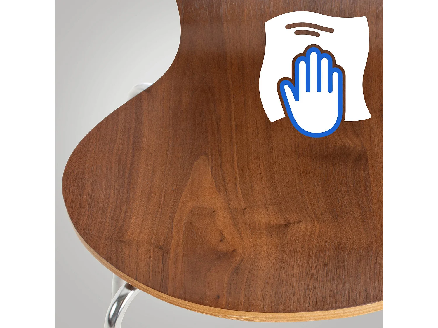 Conferentiestoelen - Hout & wit - walnoot - Calisto