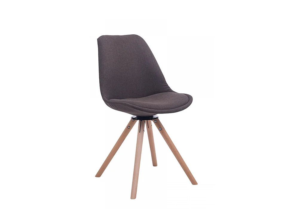 Chaise de conférence - Tissu & Bois - Gris foncé - Troyes