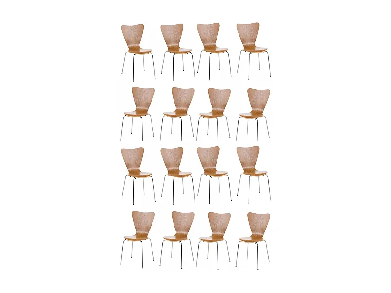 Lot de 16  Chaise de conférence - Bois & Antique - Chêne - Calisto