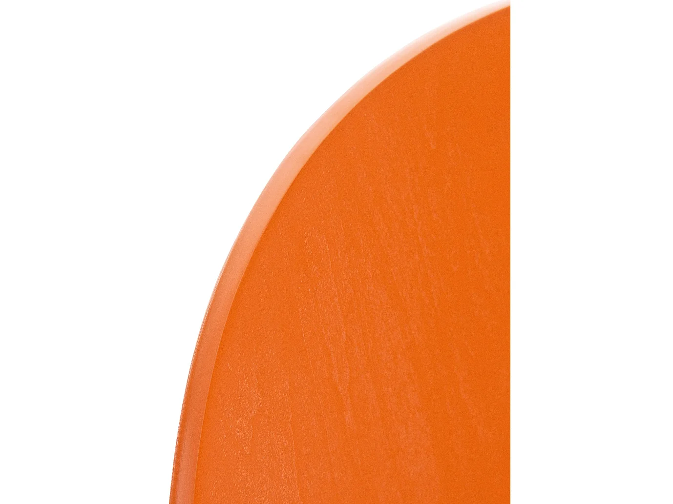 Lot de 4  Chaise de conférence - Bois & Acier inoxydable - Orange - DIEGO