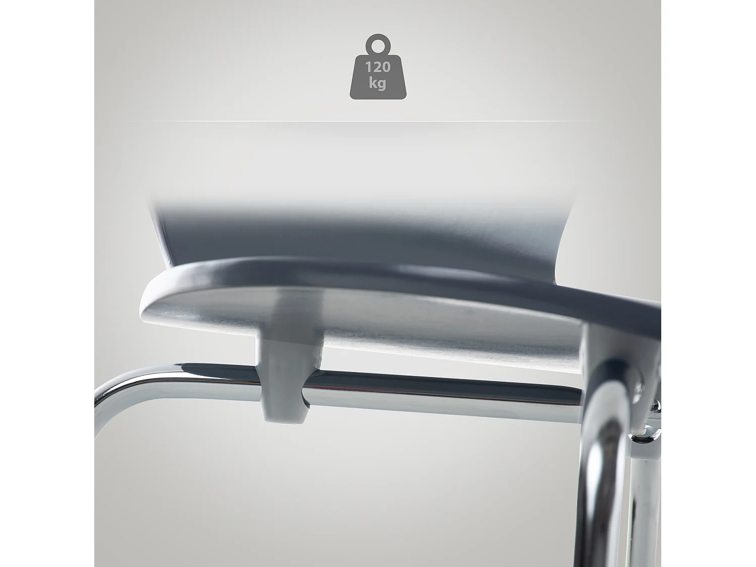 Chaise de conférence - Bois - Gris - Calisto