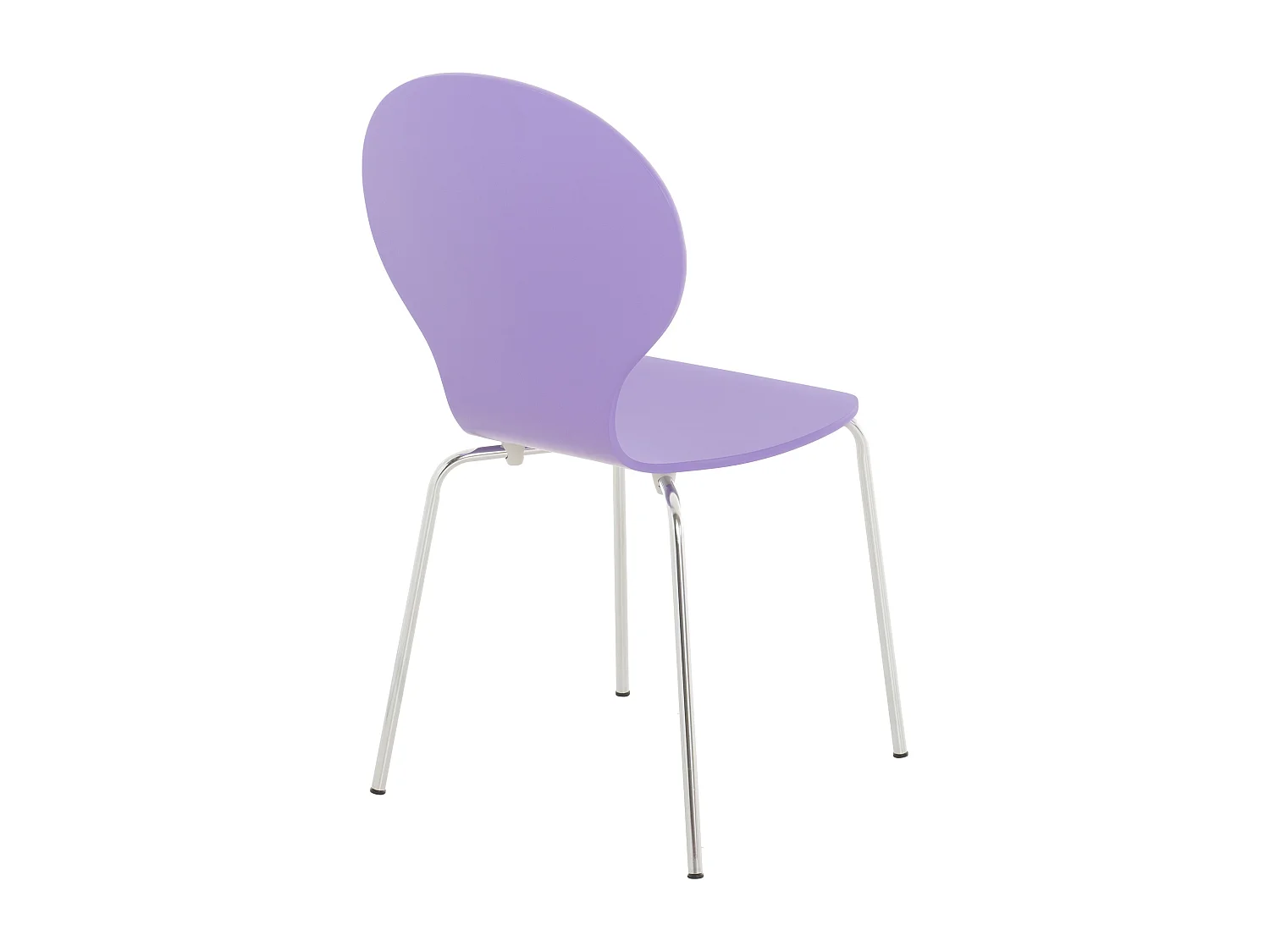 Lot de 8  Chaise de conférence - Bois - Violet - DIEGO