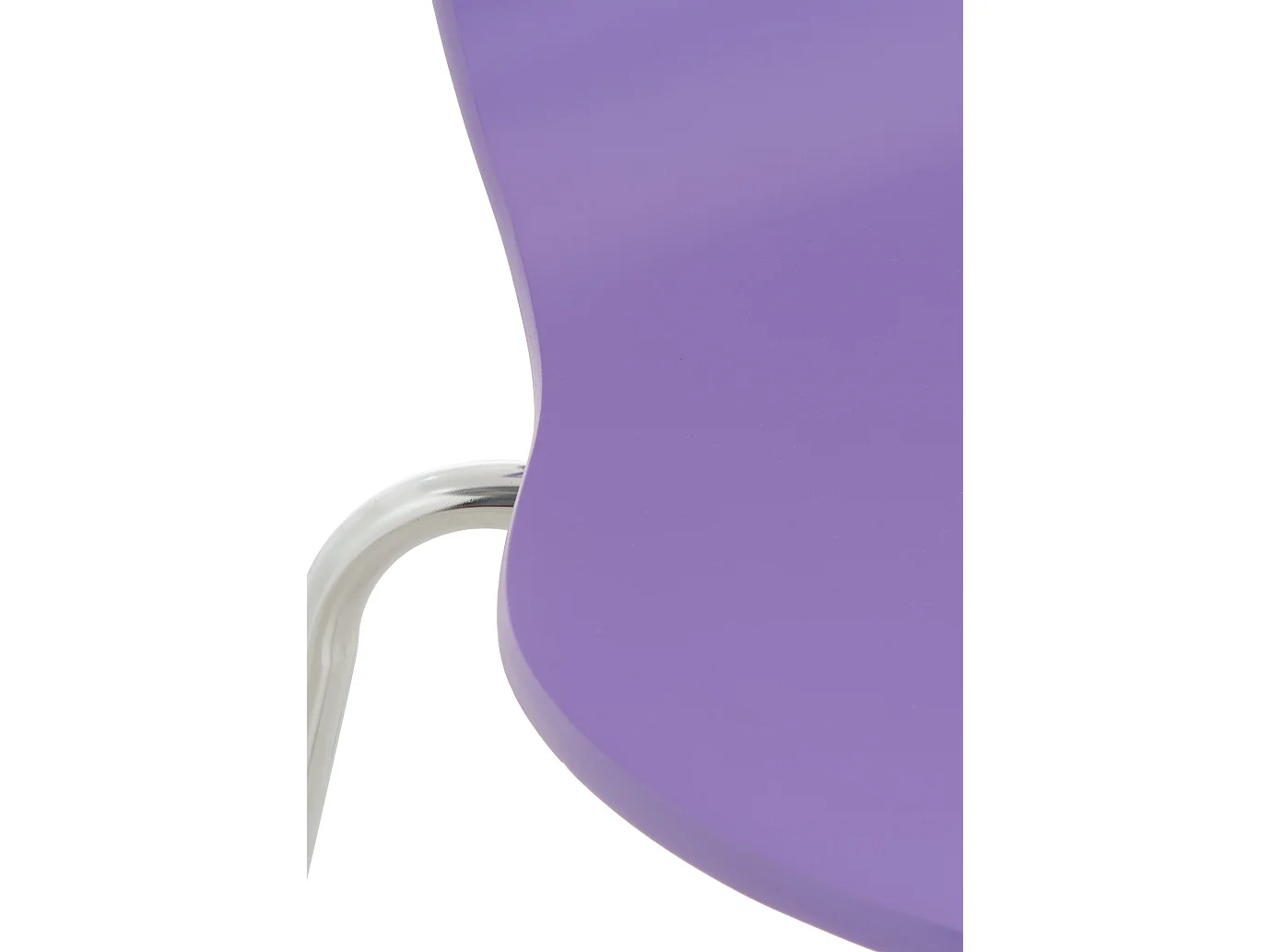 Lot de 8  Chaise de conférence - Bois - Violet - DIEGO