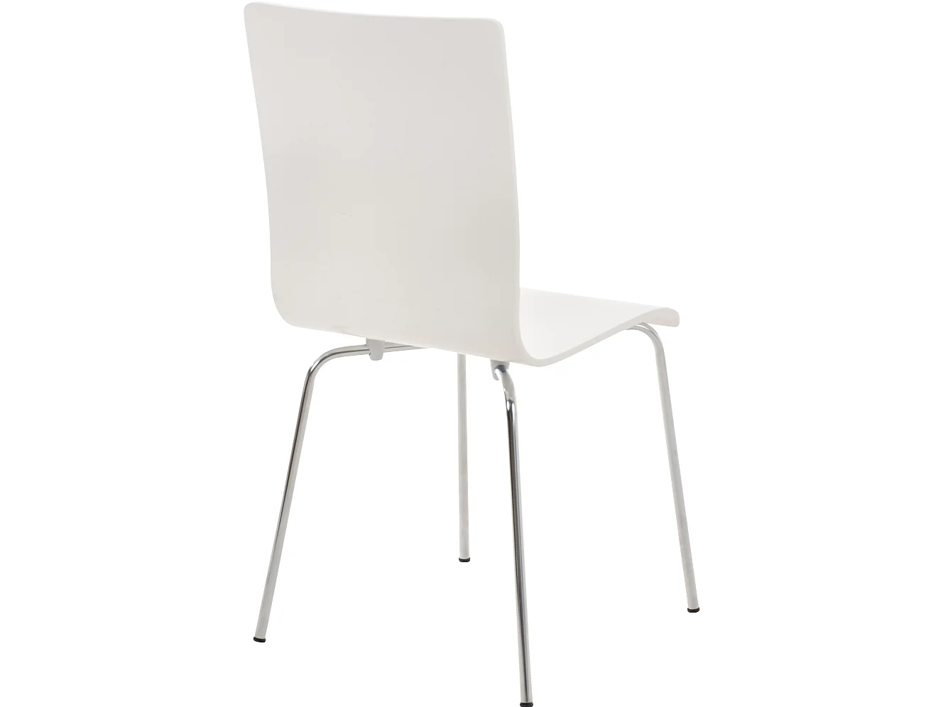Lot de 8  Chaise de conférence - Bois - Blanc - PEPE