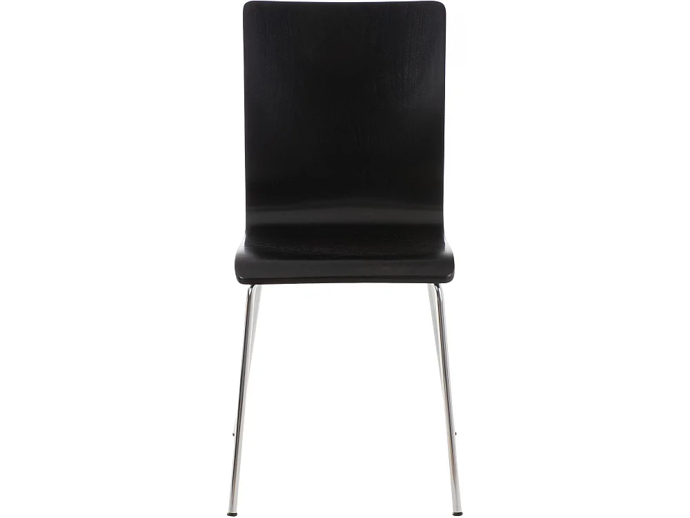 Lot de 4  Chaise de conférence - Bois & Nature - Noir - PEPE