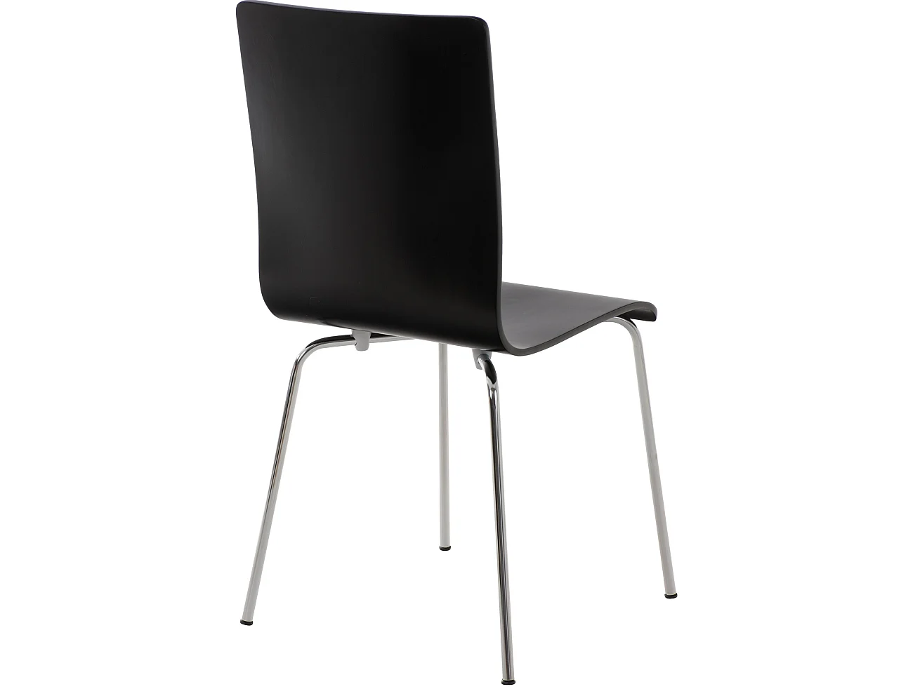 Lot de 4  Chaise de conférence - Bois & Nature - Noir - PEPE