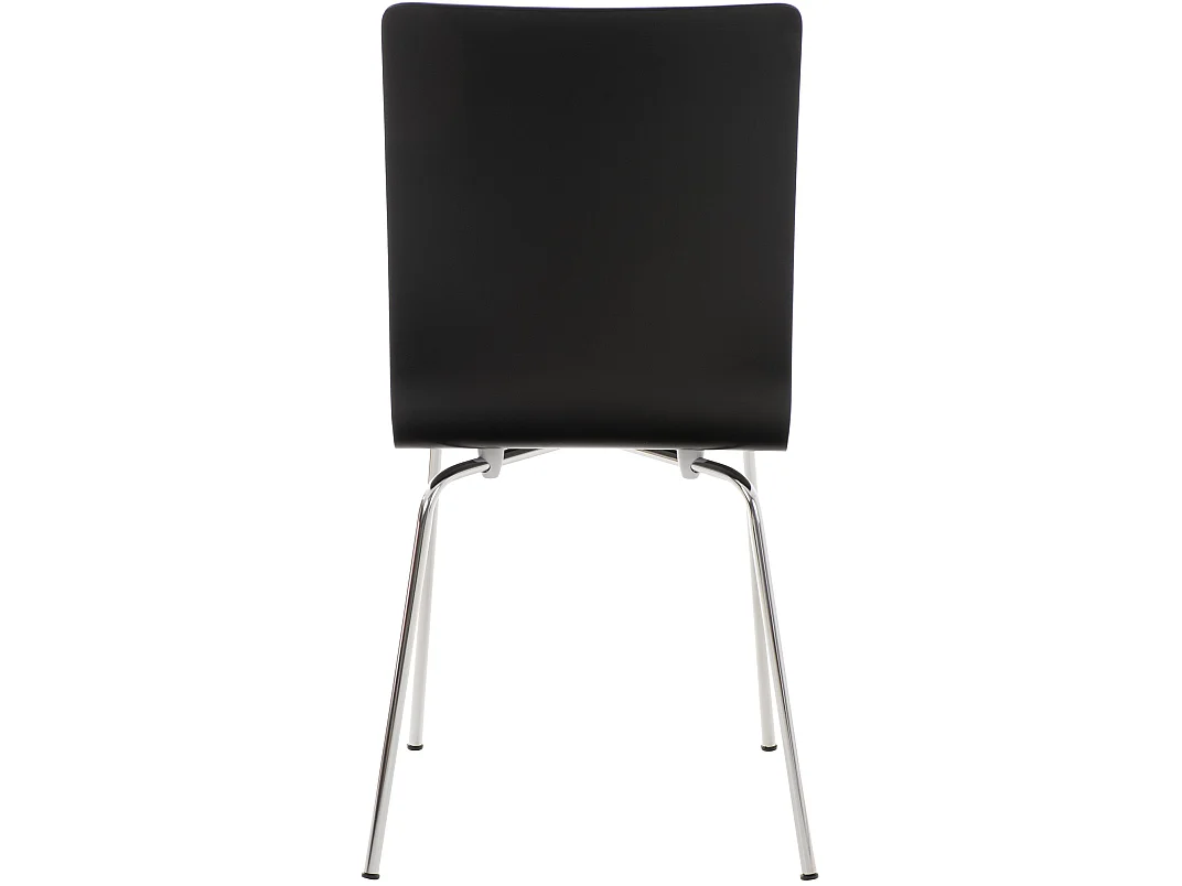 Lot de 4  Chaise de conférence - Bois & Nature - Noir - PEPE