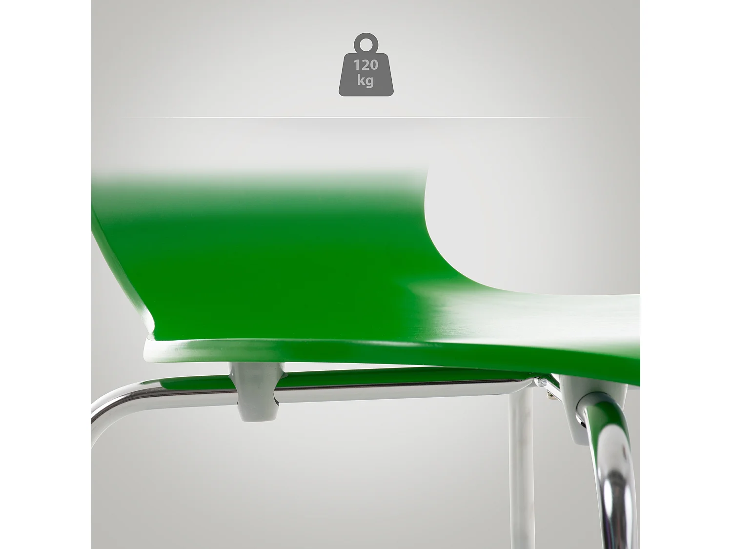 Conferentiestoelen - Hout - groen - Calisto