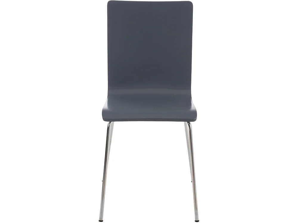 Lot de 4  Chaise de conférence - Bois & Nature - Gris - PEPE