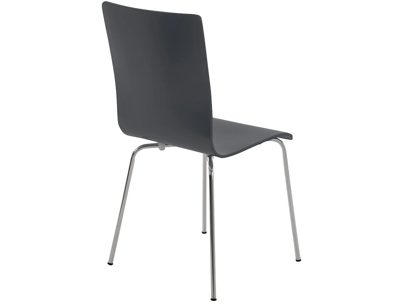 Lot de 4  Chaise de conférence - Bois & Nature - Gris - PEPE