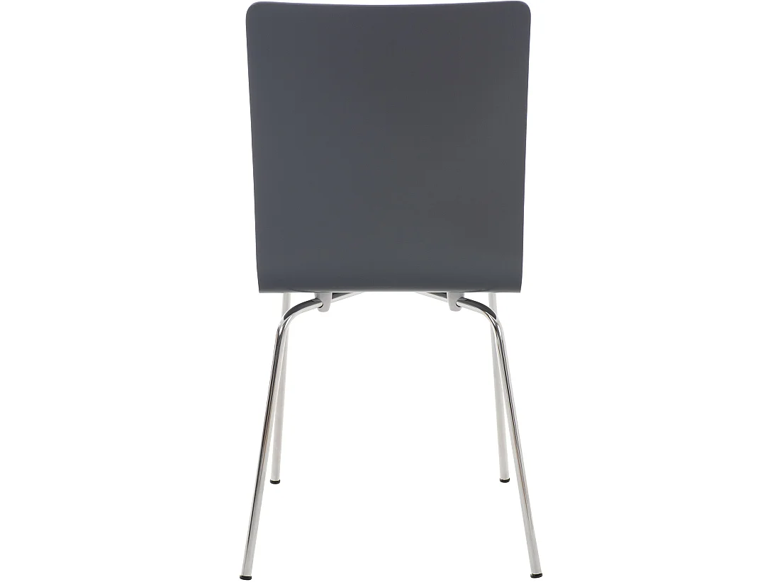 Lot de 4  Chaise de conférence - Bois & Nature - Gris - PEPE
