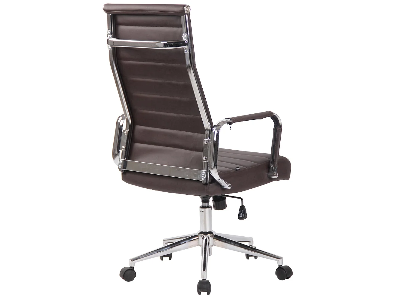 Chaise de bureau - Similicuir & Noir - Marron - Kolumbus