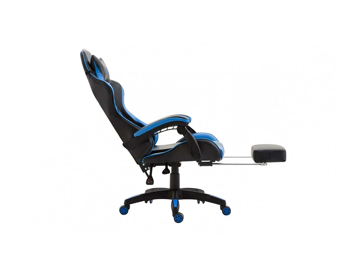 Chaise de bureau - Similicuir & Plastique - Noir / Bleu - Ignite