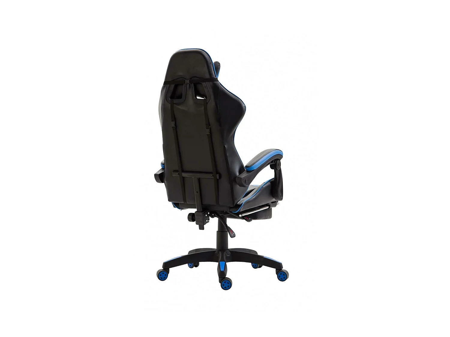 Chaise de bureau - Similicuir & Plastique - Noir / Bleu - Ignite