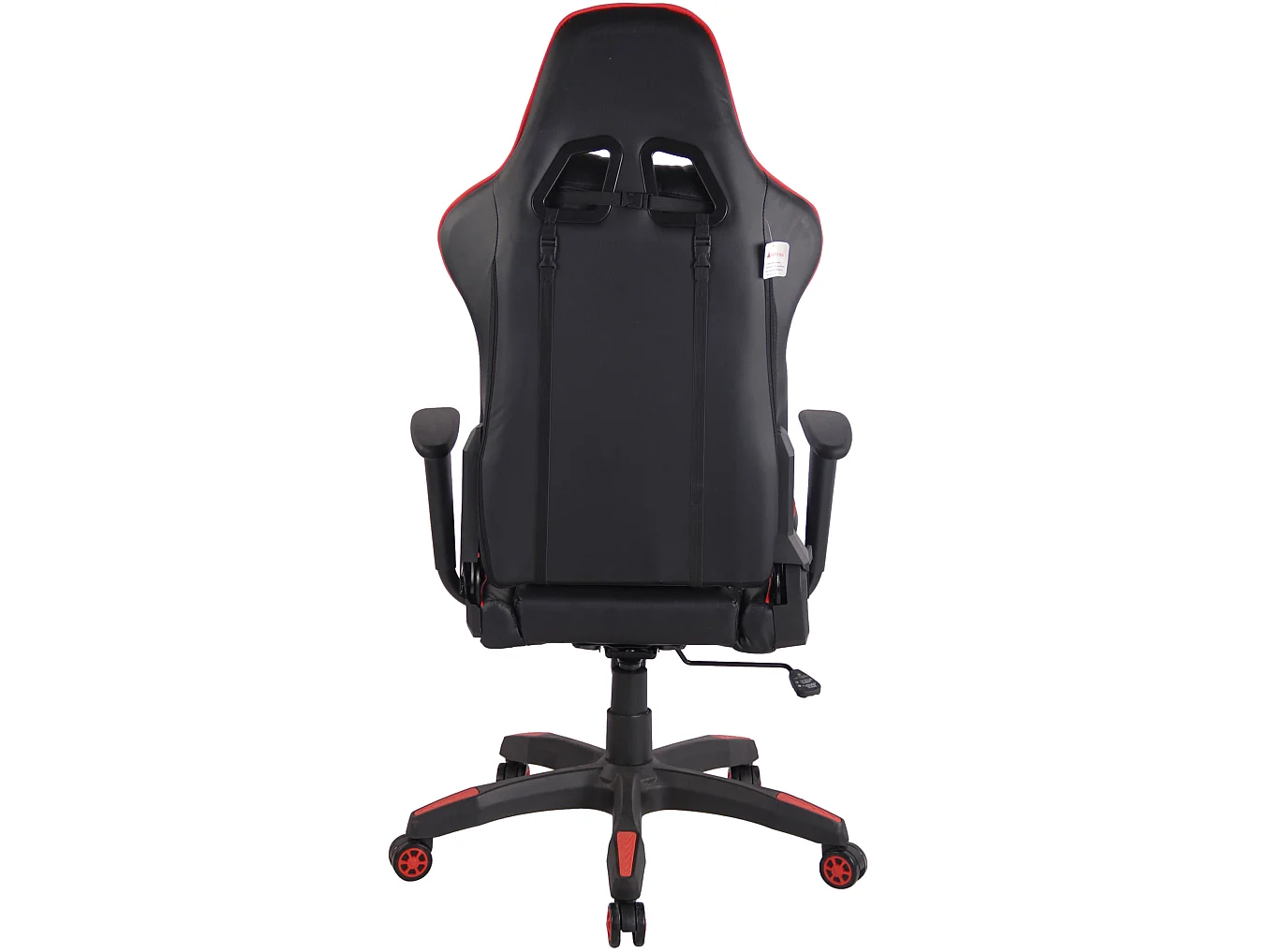 Chaise de bureau - Similicuir & Plastique - Noir / Rouge - Miracle V2