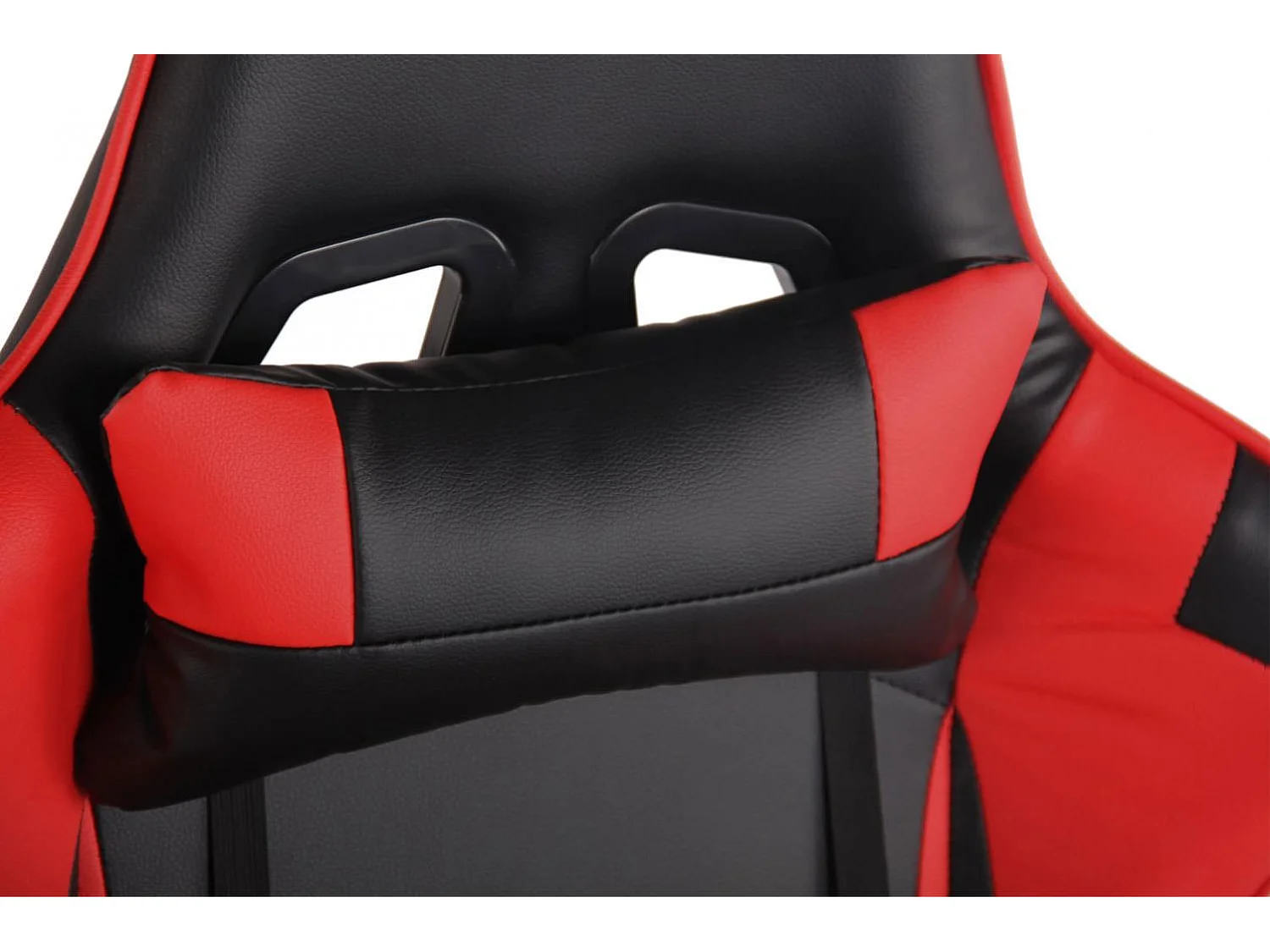 Chaise de bureau - Similicuir & Plastique - Noir / Rouge - Miracle V2