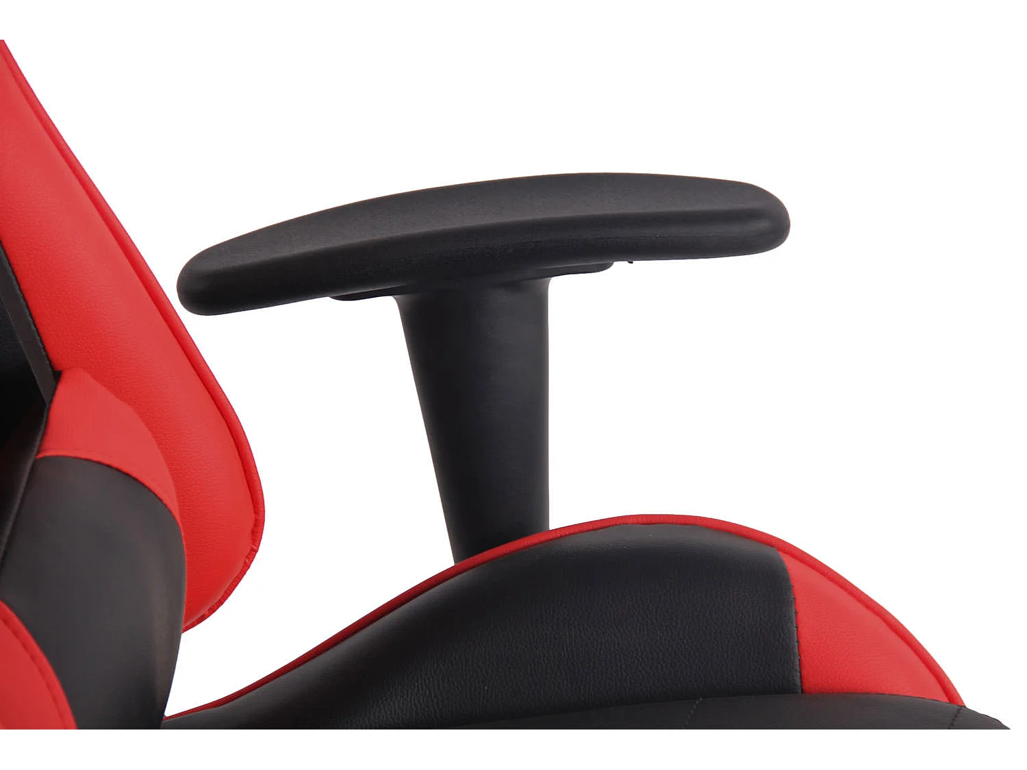 Chaise de bureau - Similicuir & Plastique - Noir / Rouge - Miracle V2