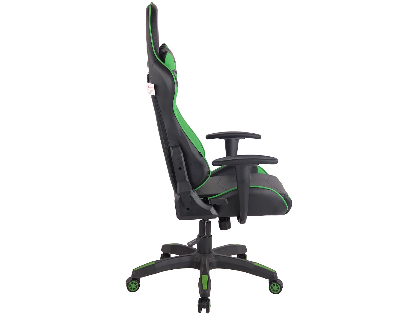 Chaise de bureau - Similicuir & Plastique - Noir / Vert - Miracle V2