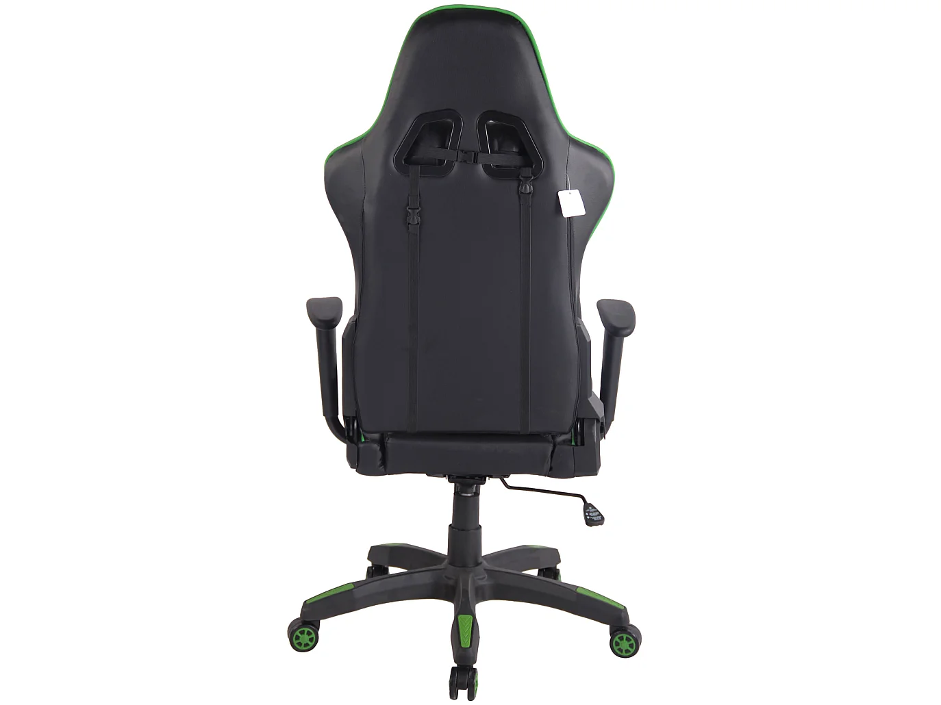 Chaise de bureau - Similicuir & Plastique - Noir / Vert - Miracle V2