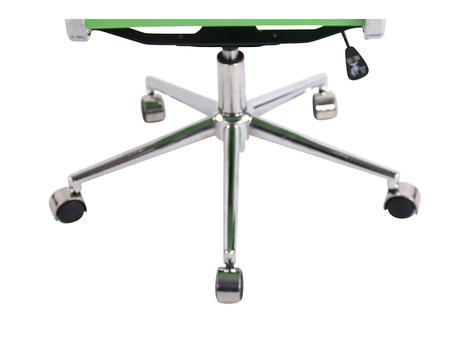 Chaise de bureau - Similicuir & Métal chromé - Vert - Batley