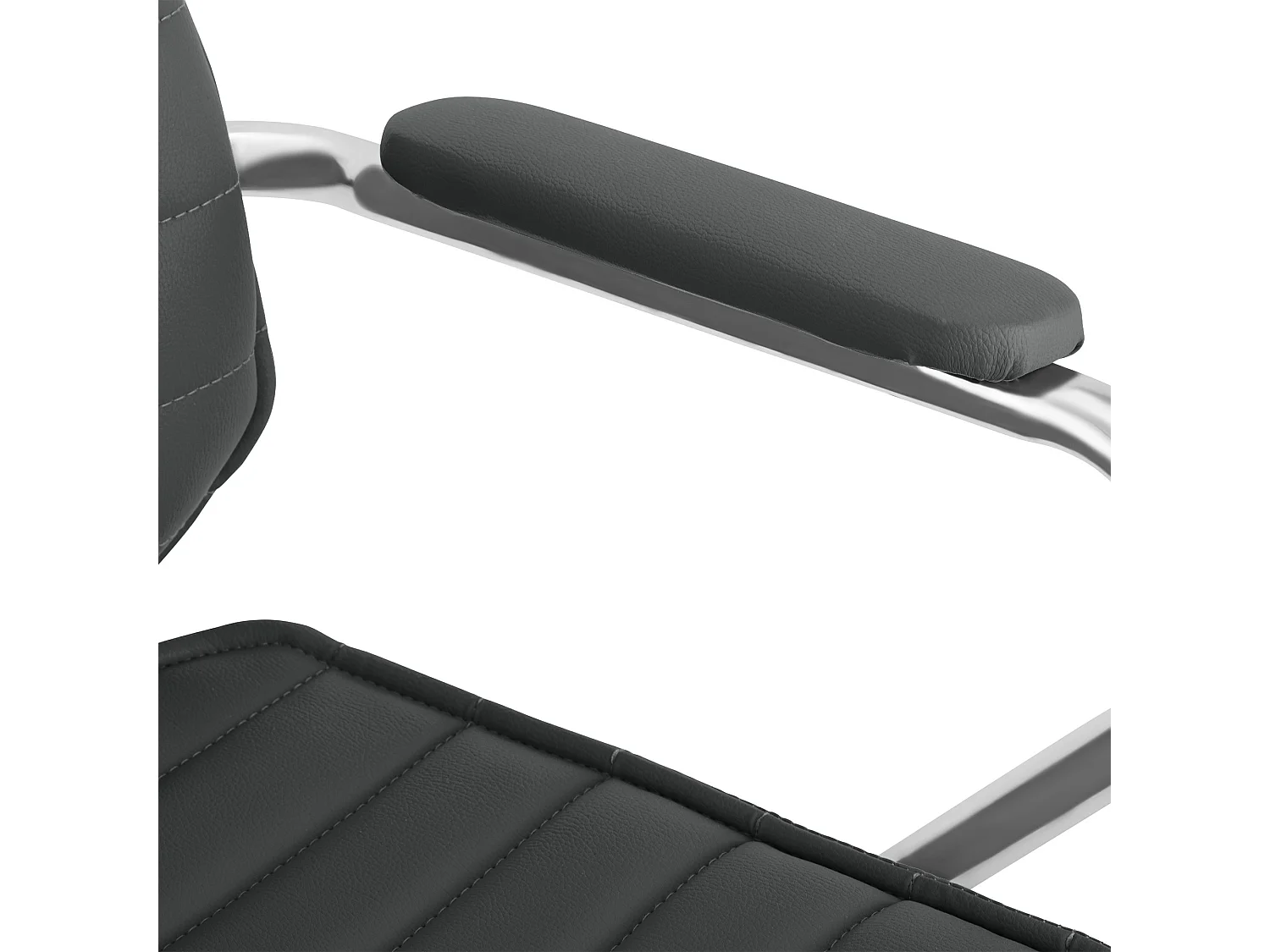 Bureaustoel - Kunstleer - grijs - Rako