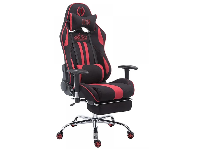 Chaise de bureau - Tissu - Noir / Rouge - Limit