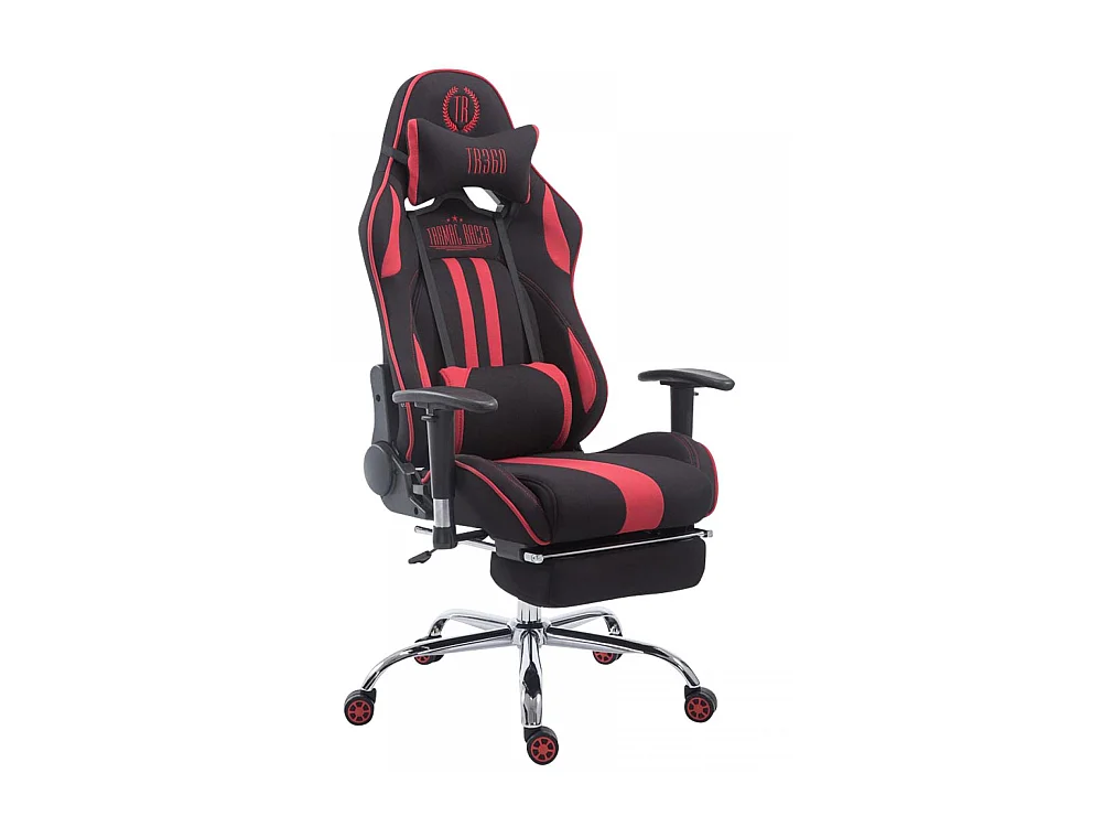 Chaise de bureau - Tissu - Noir / Rouge - Limit