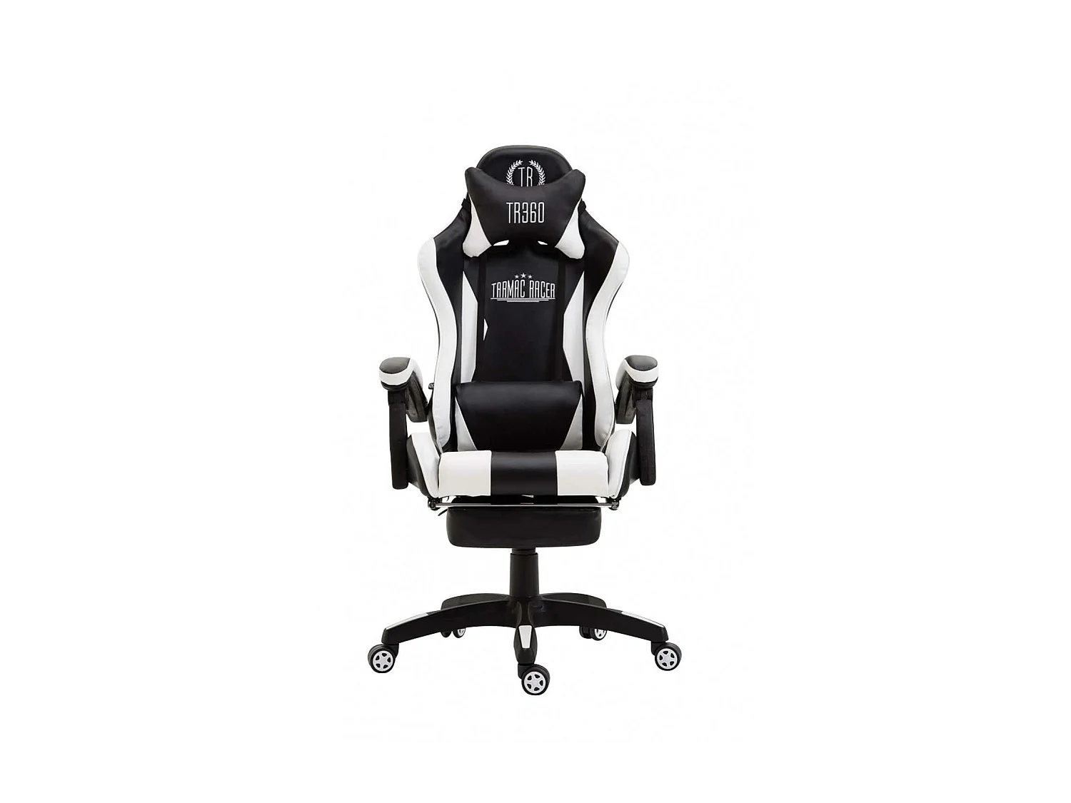 Chaise de bureau - Similicuir & Plastique - Noir / Blanc - Ignite