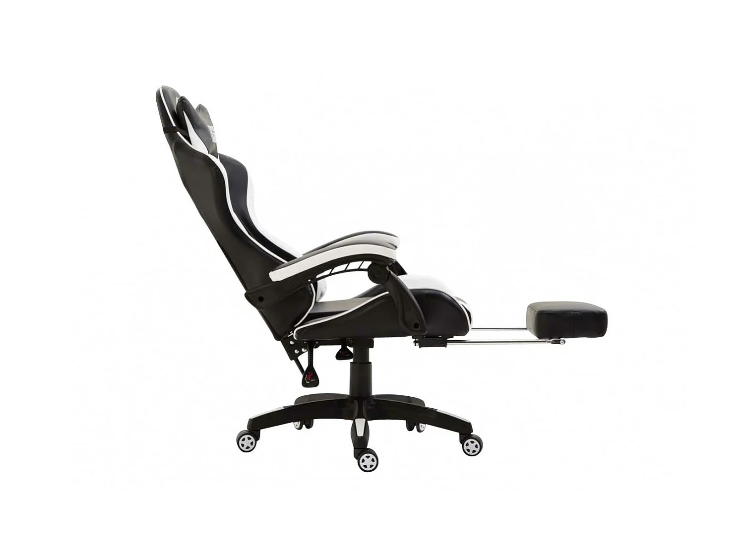 Chaise de bureau - Similicuir & Plastique - Noir / Blanc - Ignite