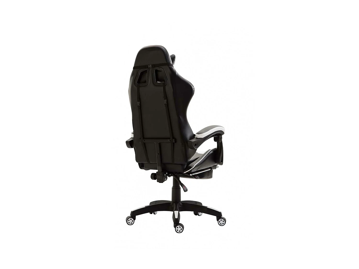 Chaise de bureau - Similicuir & Plastique - Noir / Blanc - Ignite