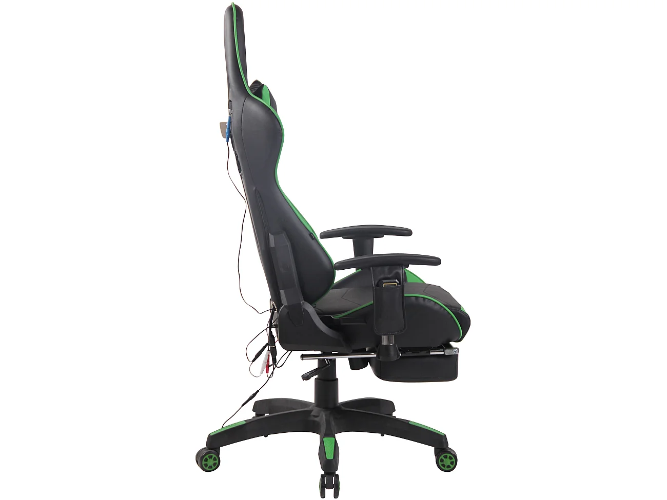 Chaise de bureau - Similicuir & Plastique - Noir / Vert - Turbo XFM