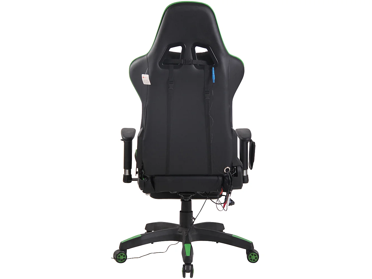 Chaise de bureau - Similicuir & Plastique - Noir / Vert - Turbo XFM