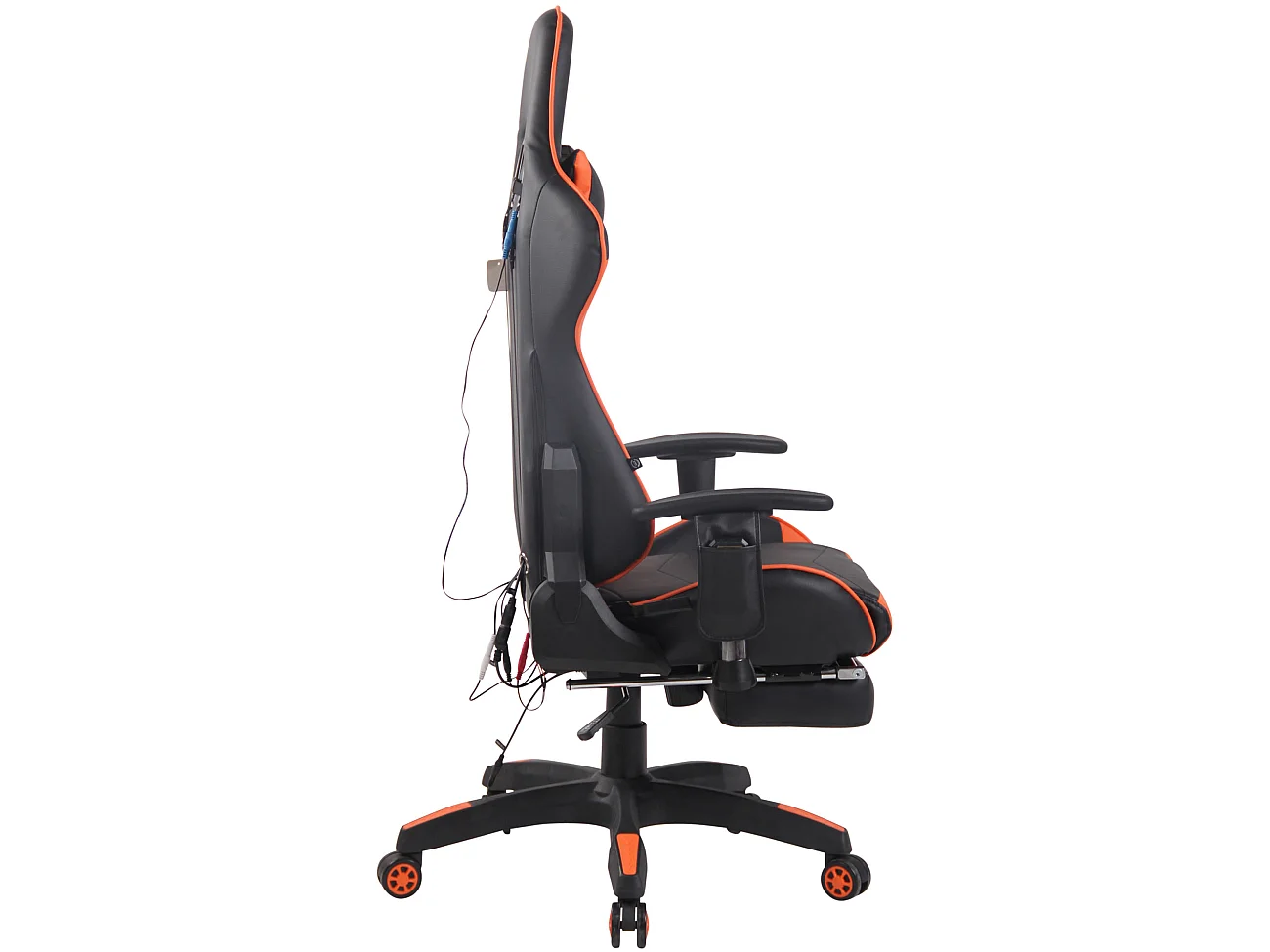 Chaise de bureau - Similicuir & Plastique - Noir / Orange - Turbo XFM